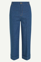 Hose Lisa Culotte Chambray Denim Blue