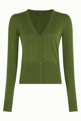 Strickjacke Cardi V Cocoon Posey Green