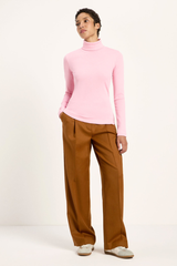 Longsleeve Rollkragenshirt Pink