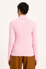 Longsleeve Rollkragenshirt Pink