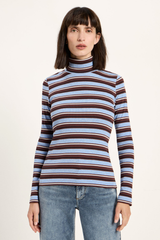 Longsleeve Rollkragenshirt Chocolate Multicolour