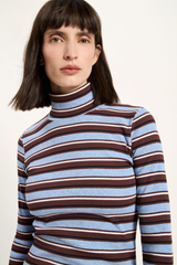 Longsleeve Rollkragenshirt Chocolate Multicolour