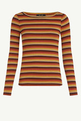 Top Lily Vanna Stripe Mango Orange