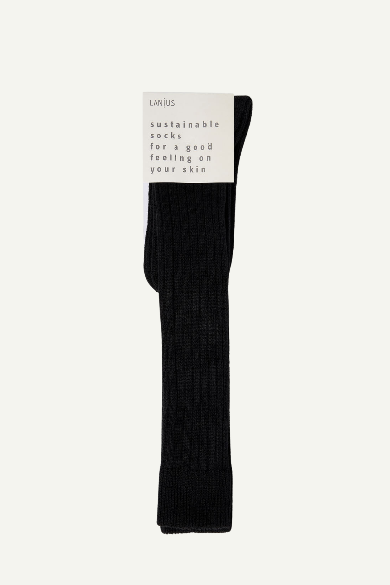 Kniestrümpfe Ribbed Black
