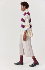 Strick-Pullunder Niby Rayures Cranberry