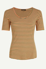 Top Carice Boxy Stripe Ponderosa Green