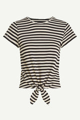 T-Shirt Knot Chopito Stripe Black