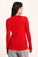 Langarmshirt Tencel Red