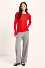 Langarmshirt Tencel Red