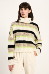 Pullover Grobstrick Multicolour Stripe