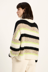 Pullover Grobstrick Multicolour Stripe