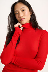 Longsleeve Rollkragenshirt Red