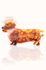 Haarklammer Cowboy Dackel