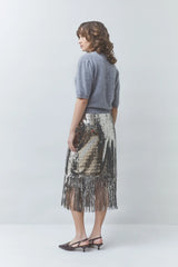 Kurzarm-Pullover Polov Gris Chine