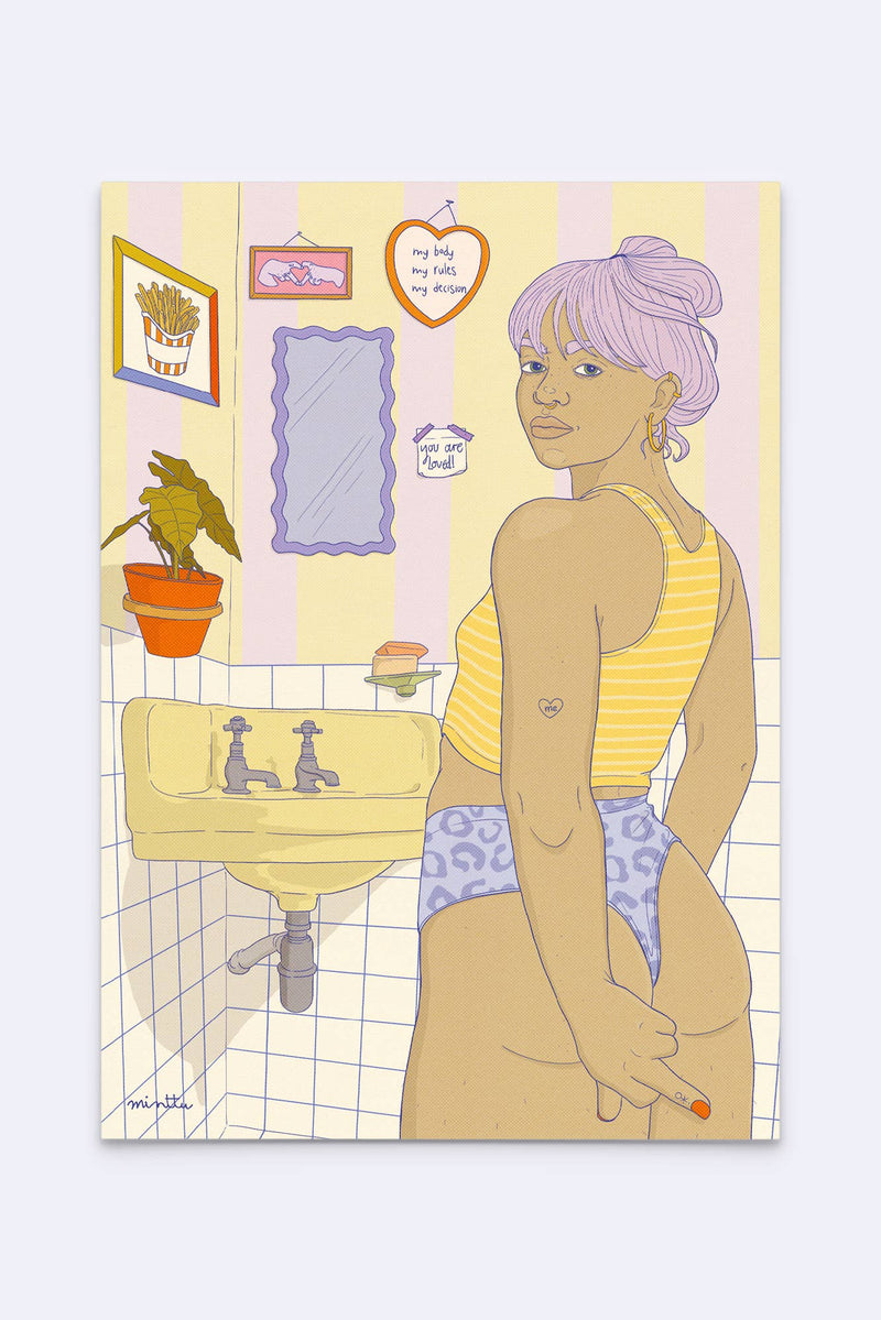 Postkarte "My body, my rules"