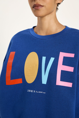 Statement-Sweatshirt Blue Moon