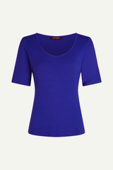 Top Carice Uni Rib Bluing