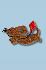 Bügelbild Patch Dackel