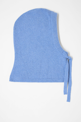 Mütze Balaklava Hoodie GOTS Light Blue Melange