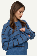 Pullover Ranni ls Polo Blue Horizon