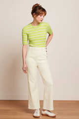 Hose Debra Retro Denim Ivory