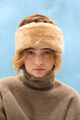 Mütze Doras Shearling Emperador Brown