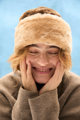 Mütze Doras Shearling Emperador Brown