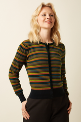 Strickjacke Roundneck Marielle Black
