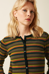 Strickjacke Roundneck Marielle Black