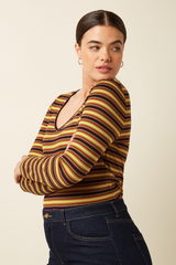 Top Carice V Eira Stripe Multi Color