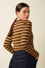 Top Carice V Eira Stripe Multi Color