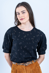 Top Party Heart Black
