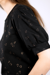 Top Party Heart Black