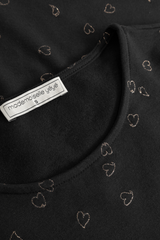 Top Party Heart Black