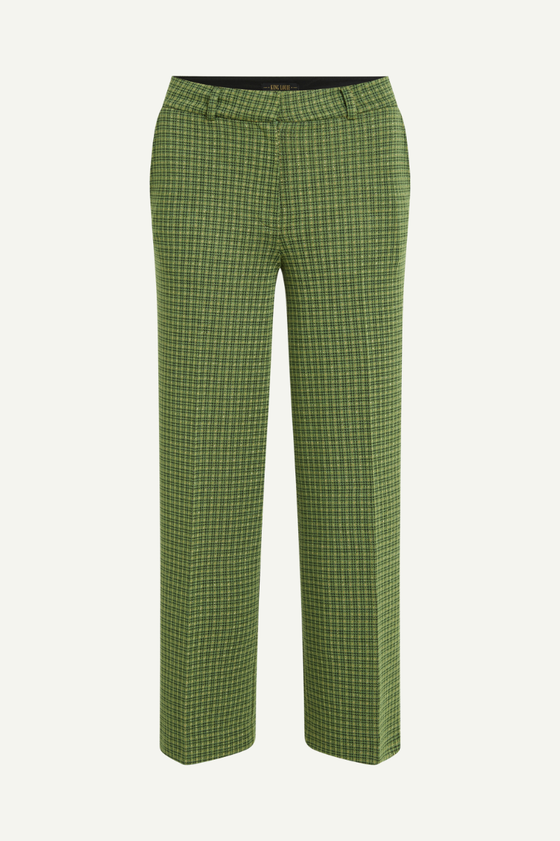 Hose Federica Ivy Check Guacemole