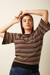Top Maree Meisel Multi Color