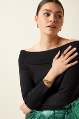Top Mirta Lapis Black