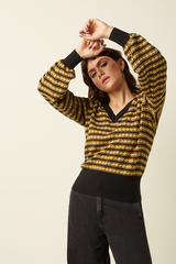 Leichter Pullover V-Neck Walter Black