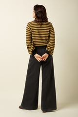 Leichter Pullover V-Neck Walter Black