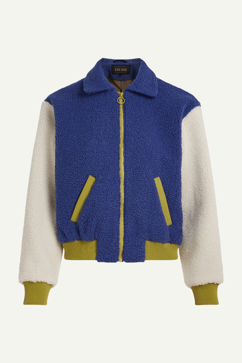 Jacke Fay Teddy Bluing
