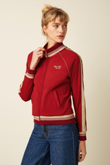 Jacke Lila Daytona Sweat Chili Red