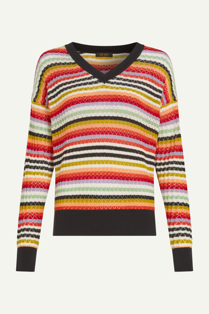 Pullover Mauve V Basile Multi Color