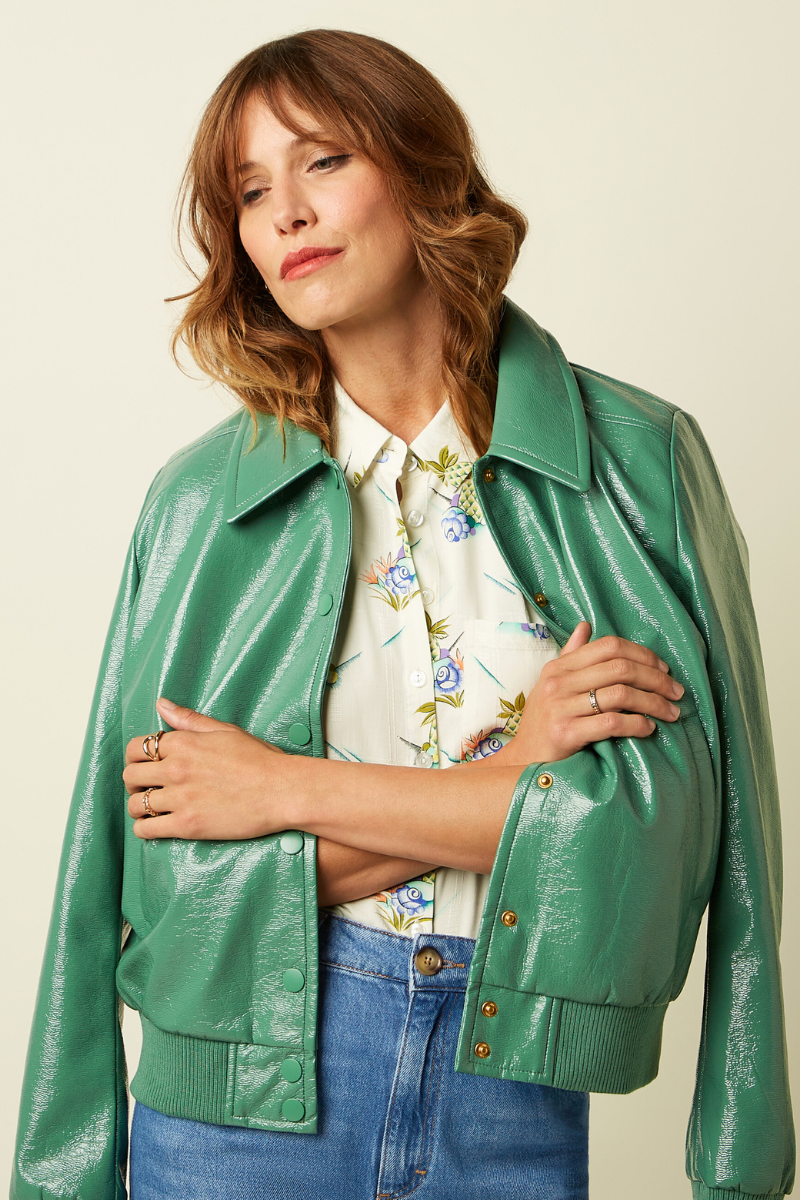 Jacke Isa Shine Neptune Green