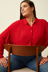 Bluse Fee Capo Chili Red