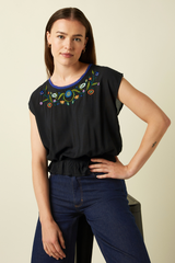 Top Selly Smock The Lane Black