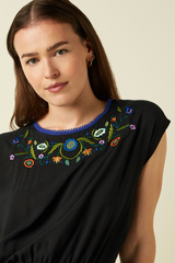 Top Selly Smock The Lane Black