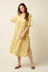 Kleid Ivana Laguna Woven Spring Yellow