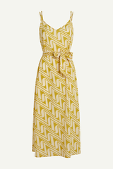 Kleid Nadya Midaxi Laguna Woven Spring Yellow