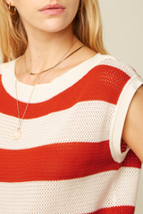 Top Eva Knit Capella Spicy Orange