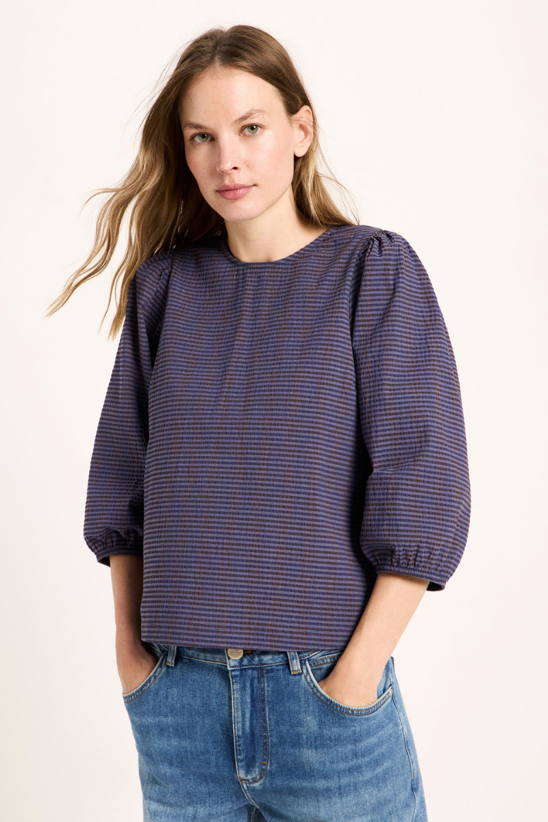 Bluse OCS Blue Brown
